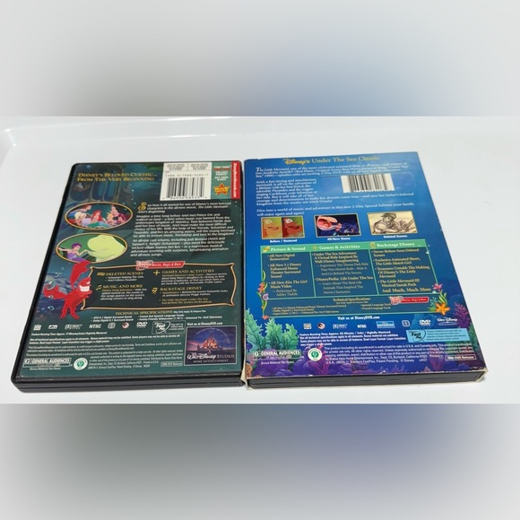 Disney The Little Mermaid DVD Bundle. Includes 2 - Picture 2 of 5